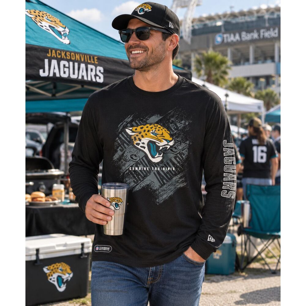 Jacksonville Jaguars NFL New Era Combine Training L Sleeve Shirt Men's XXL #20